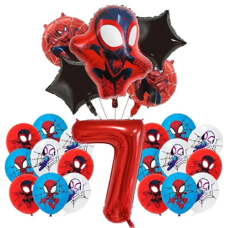 Birthday Party Decoration Spiderman Theme Balloon Trikidsworld