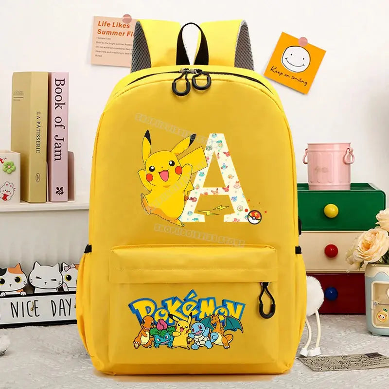 Pokemons School Bag Cartoon Backpack Trikidsworld