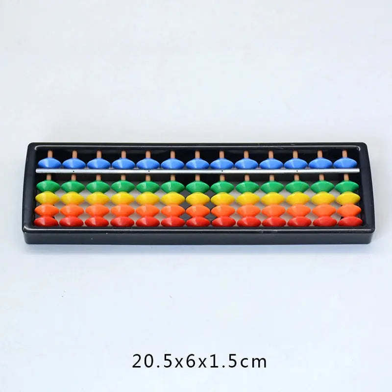 Children's Plastic Abacus Soroban Calculator Counting Tool 13 Digit Rods Standard Abacus Mathematics Beginners Caculating Toy Trikidsworld
