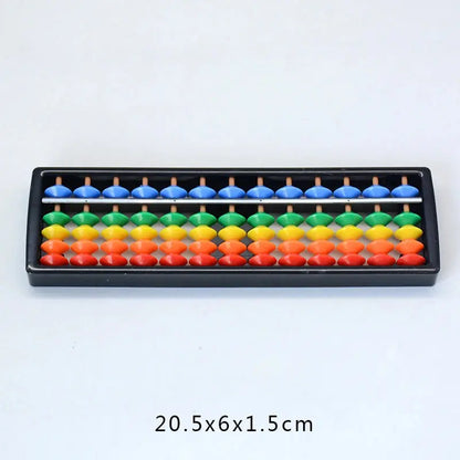 Children's Plastic Abacus Soroban Calculator Counting Tool 13 Digit Rods Standard Abacus Mathematics Beginners Caculating Toy Trikidsworld