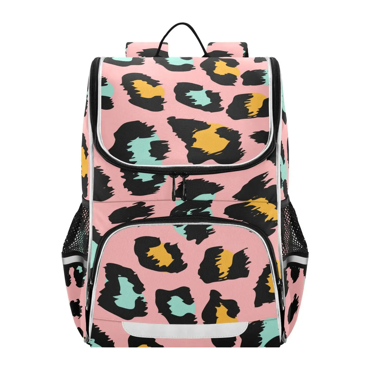 Rainbow Tie-Dye Backpack for Girls with Reflective Stripes & Pockets Trikidsworld