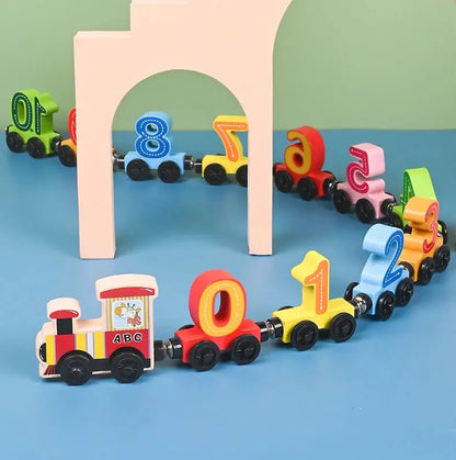Montessori Magnetic Wooden Train Toy – Early Educational Animal Sorting Learning Set for Kids Trikidsworld