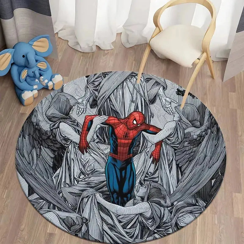 Spider Man Round Carpet for Home Decor Trikidsworld