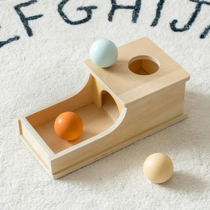 Montessori Wooden Baby Toy – Coin Box, Ball Drum & Shape Sorter | Educational & Sensory Learning Gift Trikidsworld