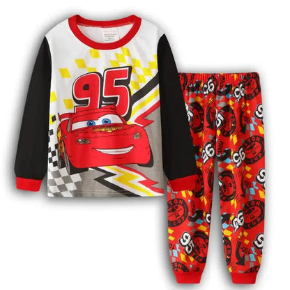 Spring Autumn Children's Mickey Clothing Sets Boys Sleepwear Clothes Kids Iron Man Pajamas Set Baby Girls Cotton Cartoon Pijamas Trikidsworld