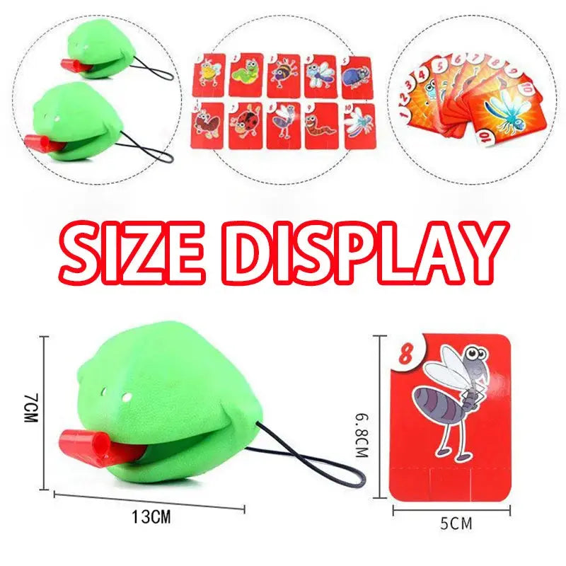Frog Lizard Mask Wagging Tongue Lick Cards Board Games for Children Family Party Toys Antistress Funny Desktop Puzzle Game Toys Trikidsworld