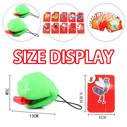 Frog Lizard Mask Wagging Tongue Lick Cards Board Games for Children Family Party Toys Antistress Funny Desktop Puzzle Game Toys Trikidsworld