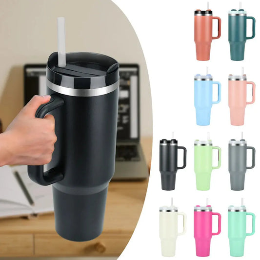Stainless Steel Thermal Mug 40oz – Ideal for Coffee, Office, and Travel Trikidsworld