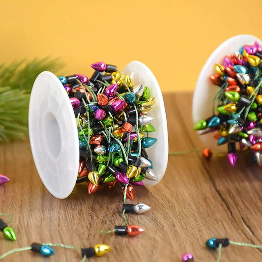 5M/roll Colorful Bulbs String Garland Christmas Home Decorations Xmas Tree Ornaments Navidad New Year Gift DIY Dollhouse Not LED Trikidsworld