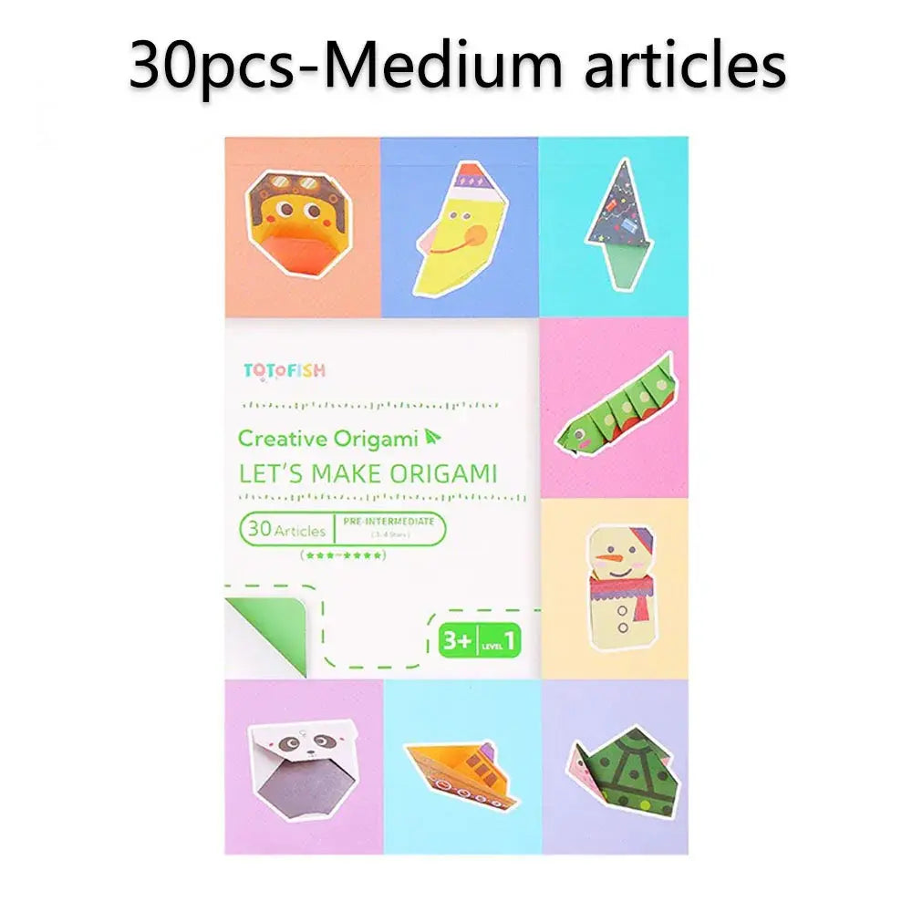 Origami Kit with 30/108 Sheets & Guide Book – DIY for Kids & Beginners Trikidsworld