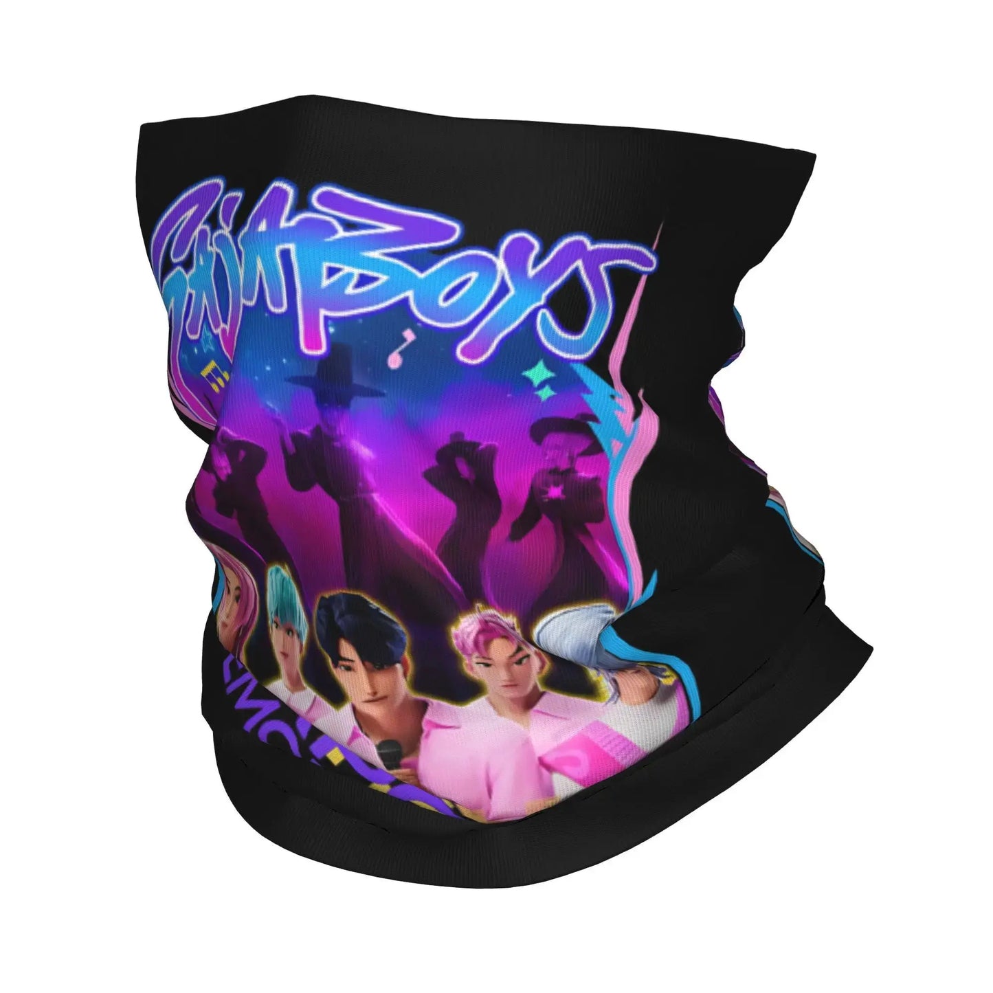 HUNTRIX KPOP Demon Hunters Anime Bandana Neck Gaiter Printed Face Scarf Multifunctional Face Mask Riding Adult Breathable Trikidsworld