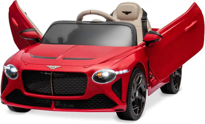 12V Ride on Car, Licensed Kids Battery Powered Electric Vehicle Toy w/Parent Remote Control, 3 Speeds, Spring Suspension, LED Li Trikidsworld
