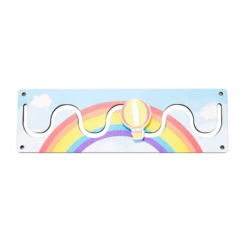 DIY Montessori  Busy Board Material Accessories Rainbow Card Water Pipe Aid Early Education Learning Skill Toy Wooden Toys Gifts Trikidsworld