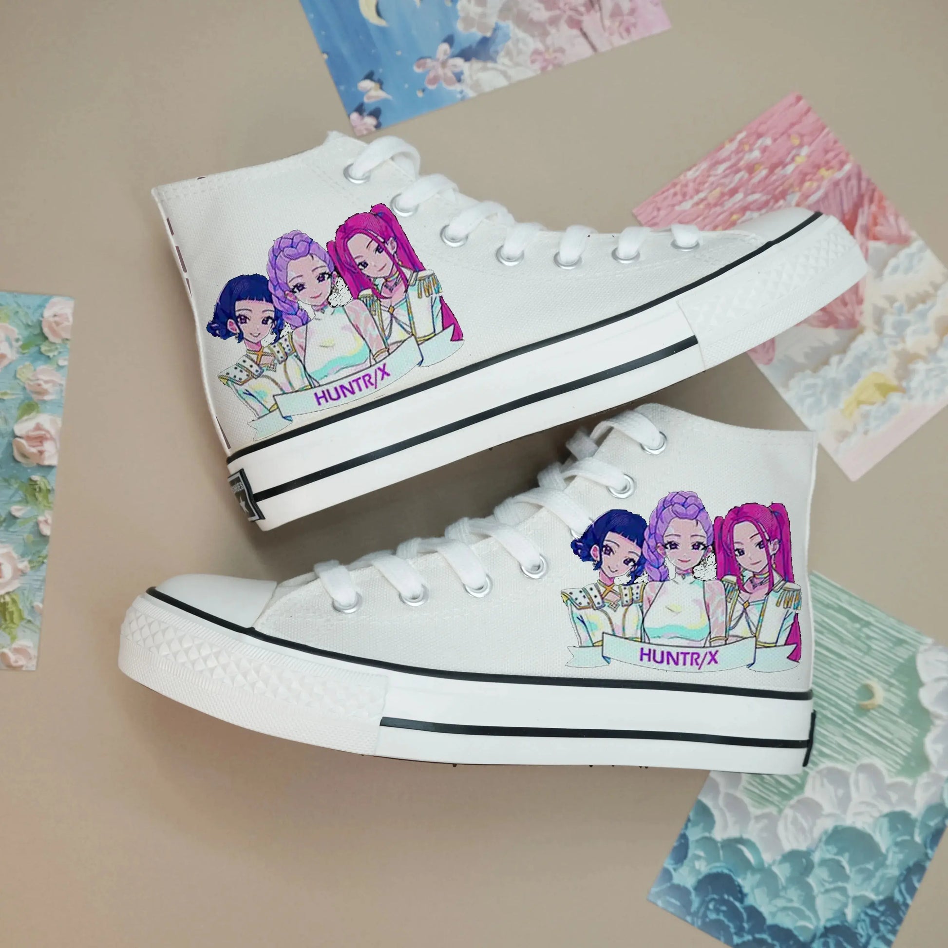 New cartoon women girls KPop Demon Hunters Canvas Shoes  soft sports shoes for girlfriend gift EU size 35-44 Trikidsworld