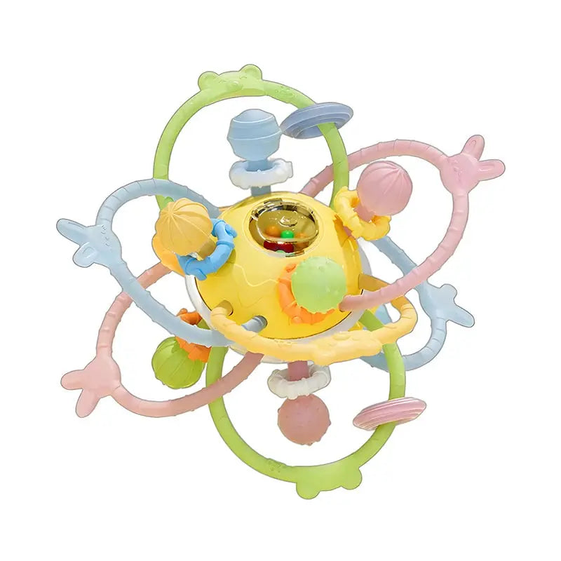 Baby Montessori Pull String Sensory Toys – Teething & Activity Silicone Toys for 6-12 Months Trikidsworld