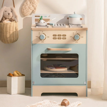 Robotime Wooden Kitchen Playset with Pizza & Cupcakes for Kids 3+ Trikidsworld