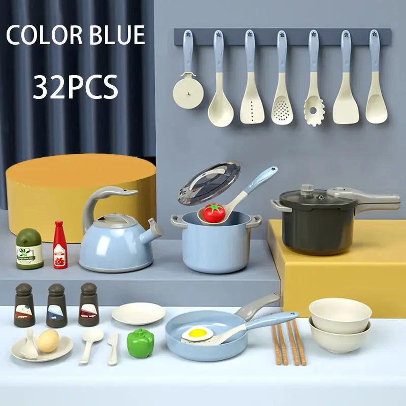 Kids' Pretend Kitchen Set – Mini Food & Cooking Utensils Trikidsworld