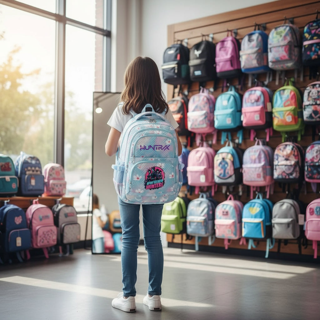 KPop Demon Hunters Backpack Rumi Mira Zoey HUNTR/X Saja Boys Print Cartoon School Bag Large Capacity Student Travel Backpacks Trikidsworld