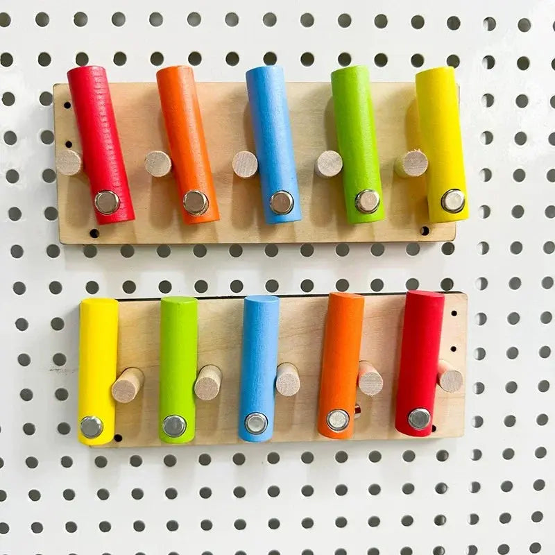 DIY Montessori  Busy Board Material Accessories Rainbow Card Water Pipe Aid Early Education Learning Skill Toy Wooden Toys Gifts Trikidsworld