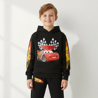 Disney Lightning McQueen Children's Hoodie And Pants Set - Warm Autumn Sports Outfit for Boys/Girls Perfect Back to School Gift Trikidsworld
