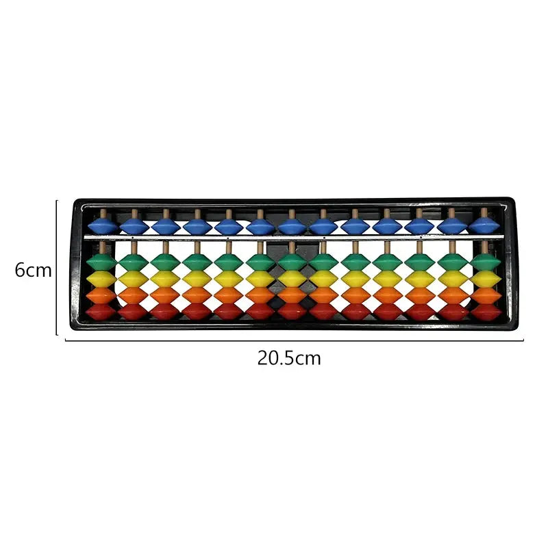 Children's Plastic Abacus Soroban Calculator Counting Tool 13 Digit Rods Standard Abacus Mathematics Beginners Caculating Toy Trikidsworld