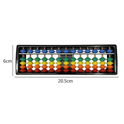Children's Plastic Abacus Soroban Calculator Counting Tool 13 Digit Rods Standard Abacus Mathematics Beginners Caculating Toy Trikidsworld