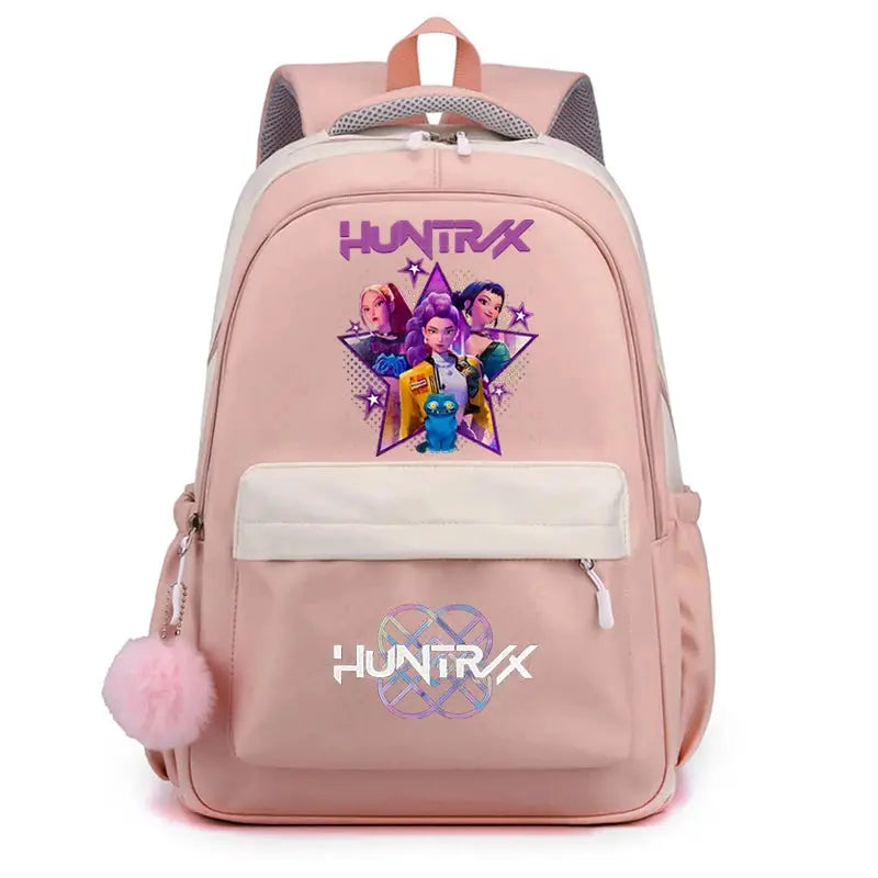 School Backpack for Students KPop Demon Hunters Daily Bagpack 2025 Hot Movie Print Backpacks for Girl Boy Laptop Usb Port Bag Trikidsworld