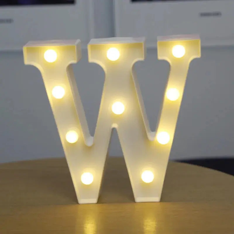 Alphabet Letter LED Lights Luminous Number Lamp Decor  Battery Night Light for home Wedding Birthday Christmas party Decoration Trikidsworld