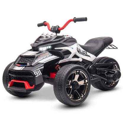 12V Kids ATV Ride On Toy Three-Wheel Electric Vehicle for 3-8y Kids Gifts Battery Powered Car Toys with Lights,Music Trikidsworld