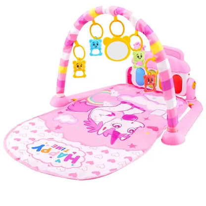 Baby Fitness Stand Music Play Gym Activity Toys Newborn Piano Crawling Blanket Pedal Game Pad Early Education 0-36 Months Gifts Trikidsworld