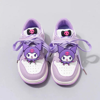 Sanrio Kuromi Children's Casual Shoes Girls Cute Cartoon Comfortable Board Shoes Breathable Non Slip Running Shoes Sneakers Trikidsworld