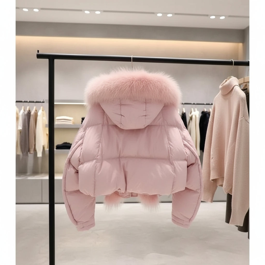 Kawaii Girl Fashion Keep Warm Cotton-Padded Jacket Coat Student Winter Cartoon Casual Thicken Hooded Tops Children's Clothing Trikidsworld