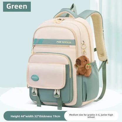 Kids School Backpack With Cartoon Pendant For Kids Teenager Kawaii Schoolbag Girls Children Orthopedics Waterproof Backpacks Trikidsworld