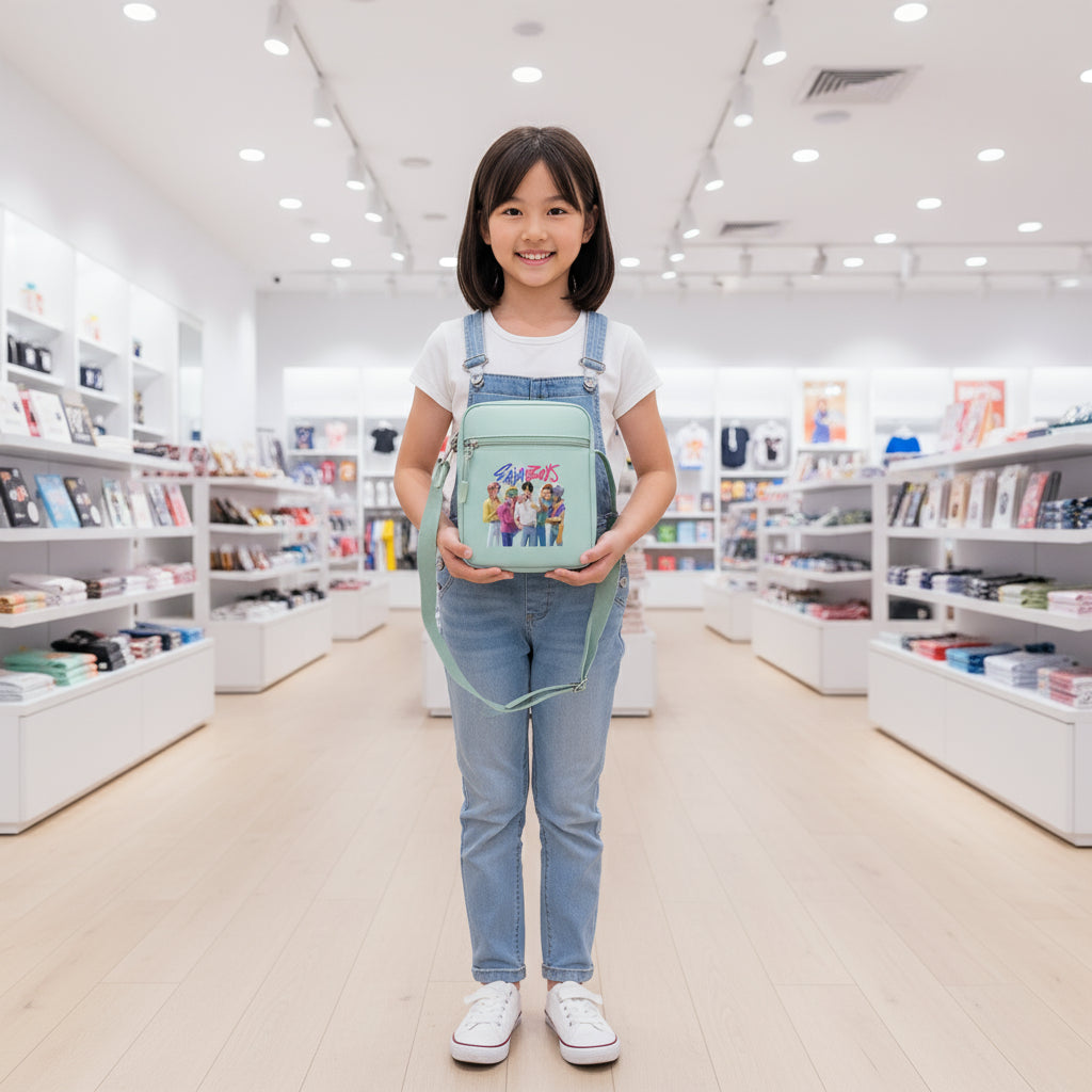 Kpop Demon Hunters Shoulder Bag Cartoon Anime Graphic Print Shoulder Bag Boys Girls Rumi Mira Zoey Fashion Handbag Birthday Gift Trikidsworld