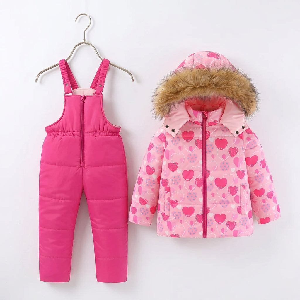 M2C Girls’ Winter Snow Suit Set – Jacket & Bib Pants