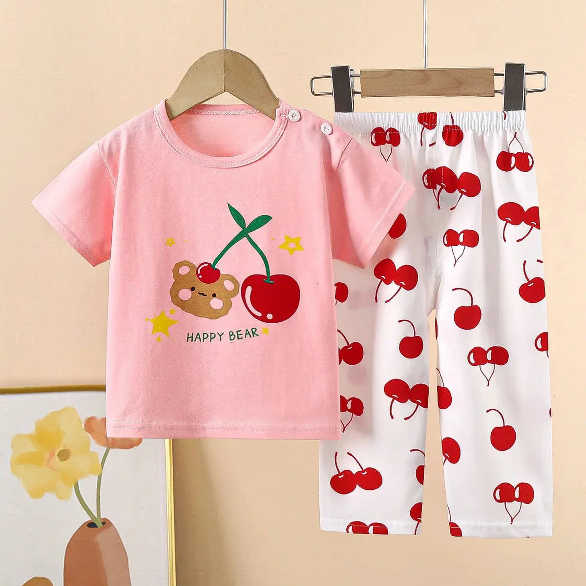 Children Underwear Set Pure Cotton Summer Autumn New Boys Long-sleeved Pajamas Girls Home Clothing Children's Clothing Trikidsworld