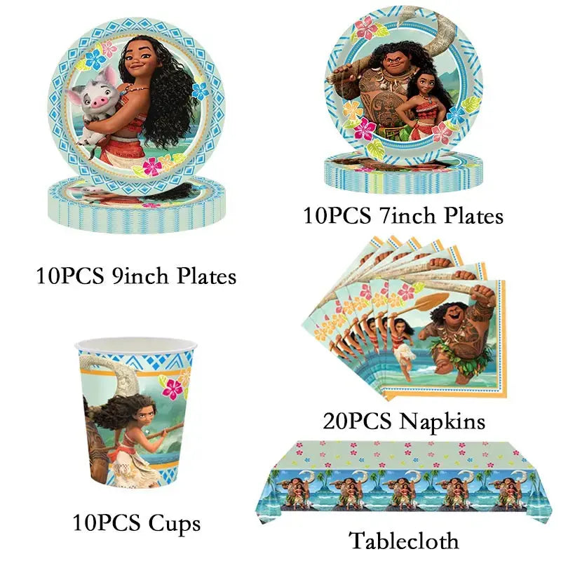 Moana Birthday Party Decoration Cartoon Trikidsworld