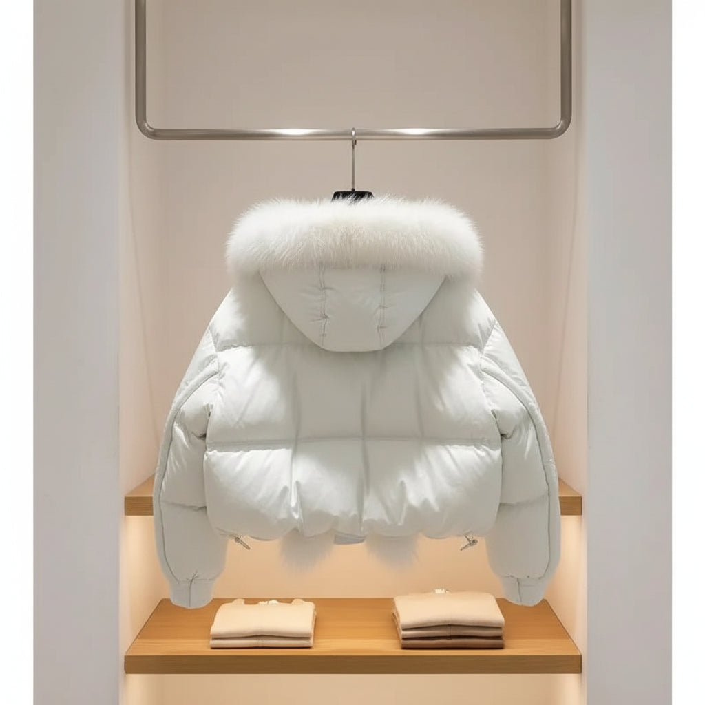 Kawaii Girl Fashion Keep Warm Cotton-Padded Jacket Coat Student Winter Cartoon Casual Thicken Hooded Tops Children's Clothing Trikidsworld