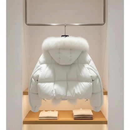 Kawaii Girl Fashion Keep Warm Cotton-Padded Jacket Coat Student Winter Cartoon Casual Thicken Hooded Tops Children's Clothing Trikidsworld