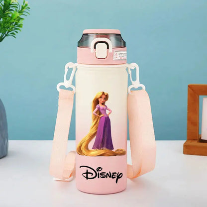 Disney Princess Thermos Bottle – Elsa, Straw & Strap Trikidsworld