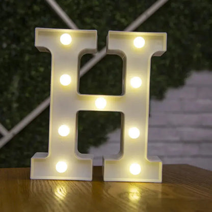 Alphabet Letter LED Lights Luminous Number Lamp Decor  Battery Night Light for home Wedding Birthday Christmas party Decoration Trikidsworld