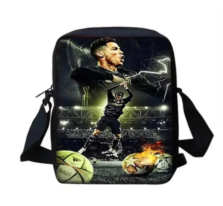 Football CR7 Child School Backpack With Shoulder Ronaldo Bags Trikidsworld