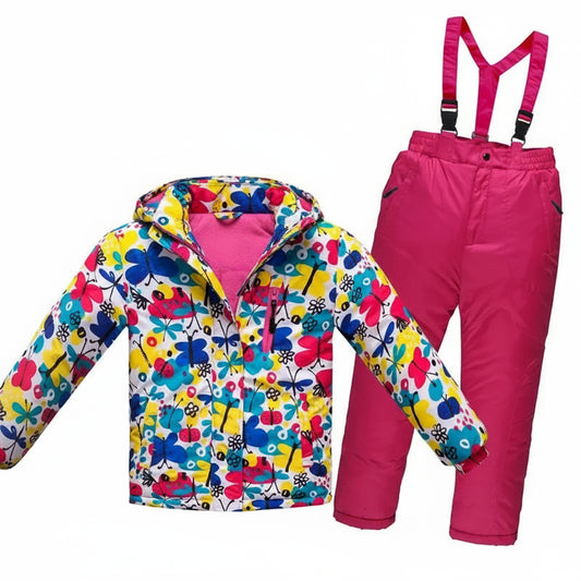 OLEKID -30 Degree Russian Winter Children Boys Ski Suit Thick Warm Waterproof Windproof Jacket Coat + Overalls Girls Snowsuit Trikidsworld