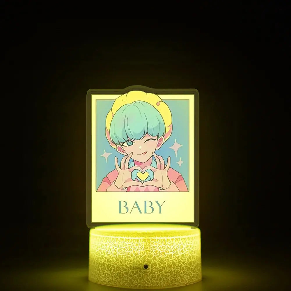KPop K-POP Demon Hunters Kawaii Zoe Rumi Mira Saja Boys Superstar Monochrome Light Remote Control 16 Color Light Night Light Trikidsworld