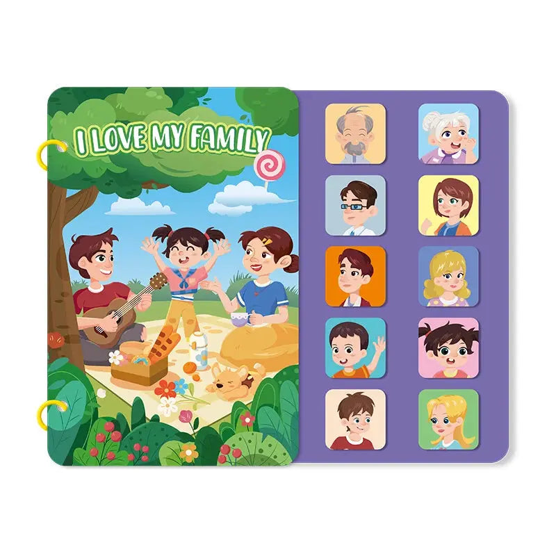 Children Early Education Quiet Busy Paste a Book Baby DIY Puzzle Sticker Montessori Toy Portable Educational Toy Sticker Book Trikidsworld
