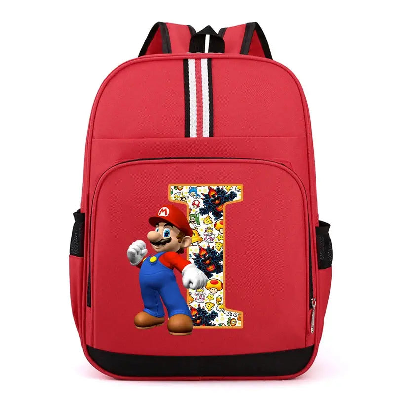 Super Mario Kids Backpack – Cartoon A-Z Schoolbag for Boys Trikidsworld
