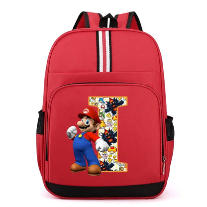 Super Mario Kids Backpack – Cartoon A-Z Schoolbag for Boys Trikidsworld