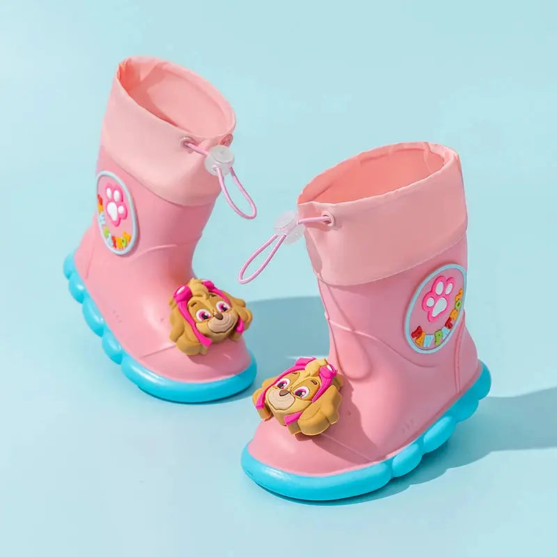 PAW Patrol children's rain shoes, non-slip mid-tube soft soled rain boots, baby waterproof rubber shoes Trikidsworld
