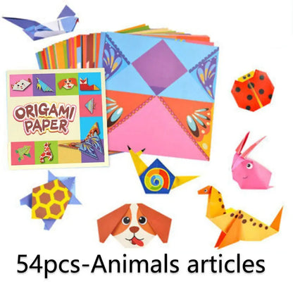 Origami Kit with 30/108 Sheets & Guide Book – DIY for Kids & Beginners Trikidsworld