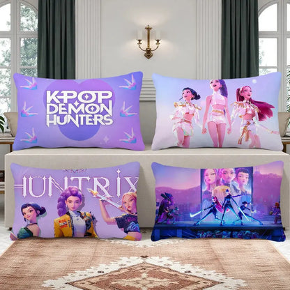cushion cover Rectangle Pillow Case Demon KPop Printing Bedside Sofa Hunters Room Home Decoration Pillowcase Trikidsworld